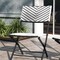 Emma and Oliver Ciel Set of Two Folding Bistro Chairs in PE Rattan with Metal Frames for Indoor and Outdoor Use